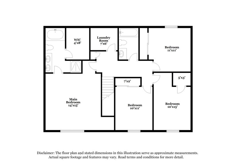 1,855/Mo, 2353 Salem Park Dr Indianapolis, IN 46239 Floor Plan View 2