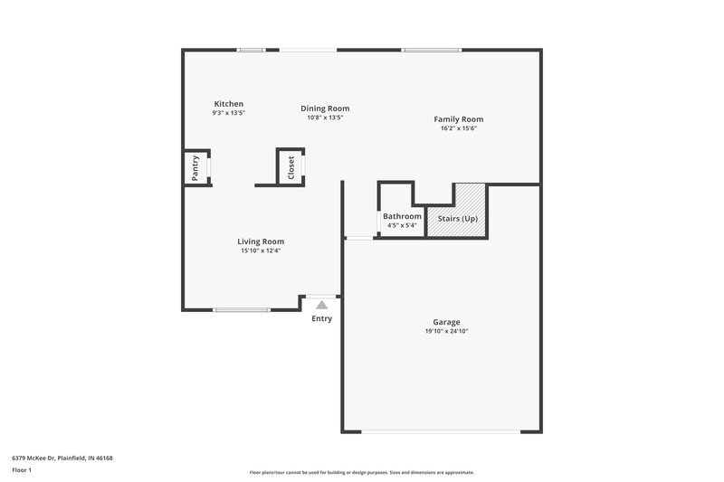 2,110/Mo, 6379 McKee Dr Plainfield, IN 46168 Floor Plan View