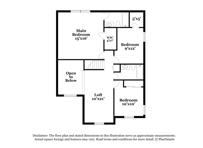 2,015/Mo, 5341 Waterton Lakes Dr Indianapolis, IN 46237 Floor Plan View 2
