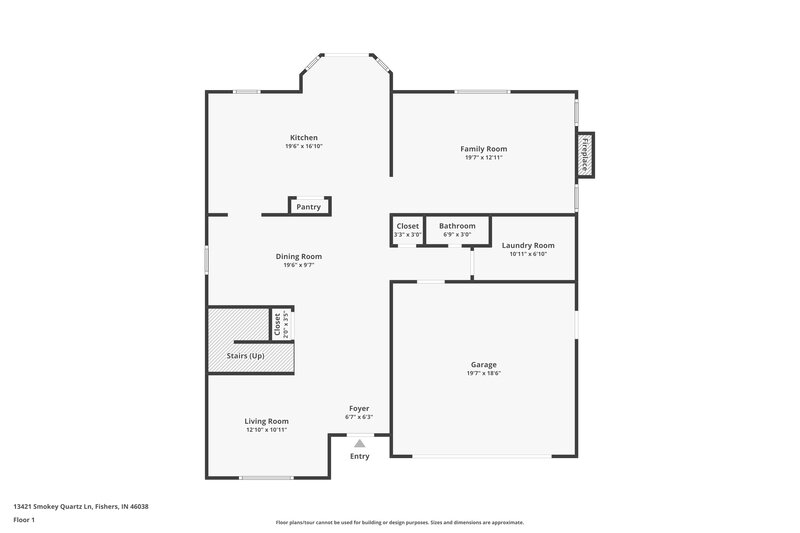 2,175/Mo, 13421 Smokey Quartz Ln Fishers, IN 46038 Floorplan View
