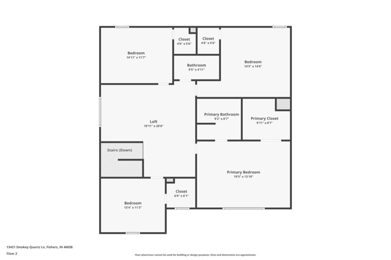 2,175/Mo, 13421 Smokey Quartz Ln Fishers, IN 46038 Floorplan View 2