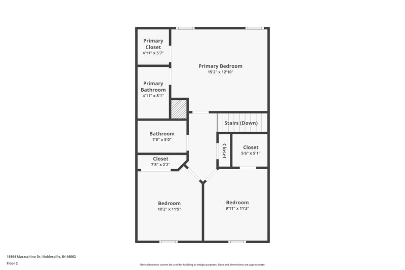1,775/Mo, 16864 Maraschino Dr Noblesville, IN 46062 Floor Plan View 2