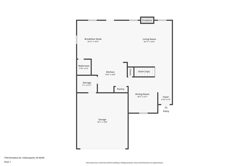 1,785/Mo, 7763 Amadeus Dr Indianapolis, IN 46239 Floor Plan View