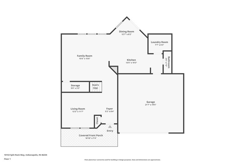 2,150/Mo, 10153 Split Rock Way Indianapolis, IN 46234 Floor Plan View