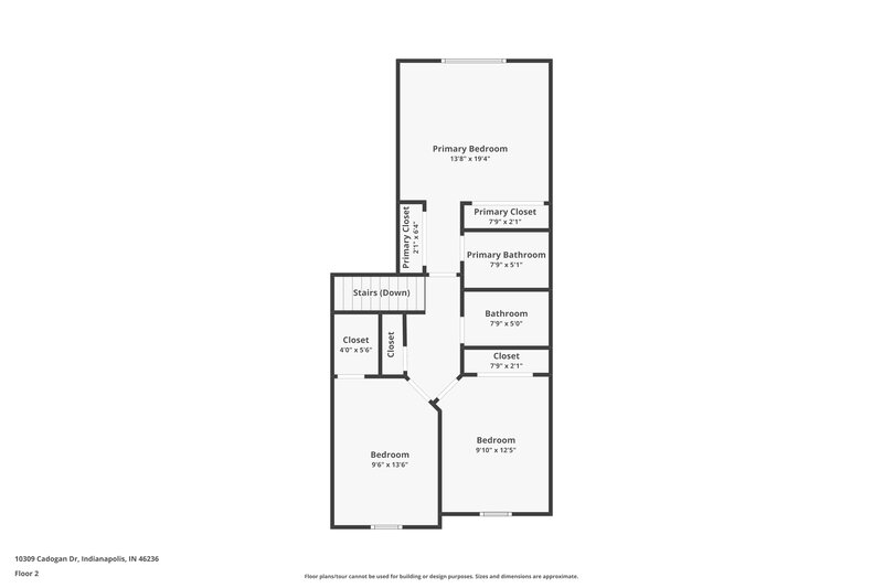 1,760/Mo, 10309 Cadogan Dr Indianapolis, IN 46236 Floor Plan View 2