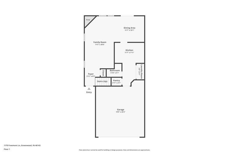 1,690/Mo, 1170 Freemont Ln Greenwood, IN 46143 Floor Plan View