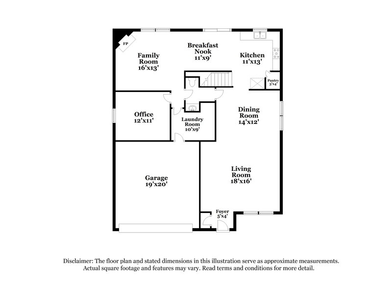 3,300/Mo, 5742 Twin River Ln Indianapolis, IN 46239 Floor Plan View