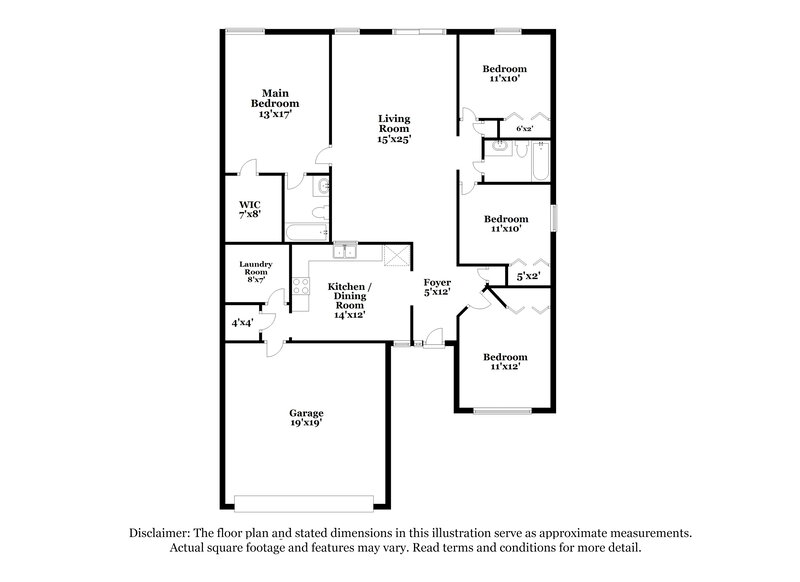 1,980/Mo, 12482 Old Pond Rd Noblesville, IN 46060 Floor Plan View