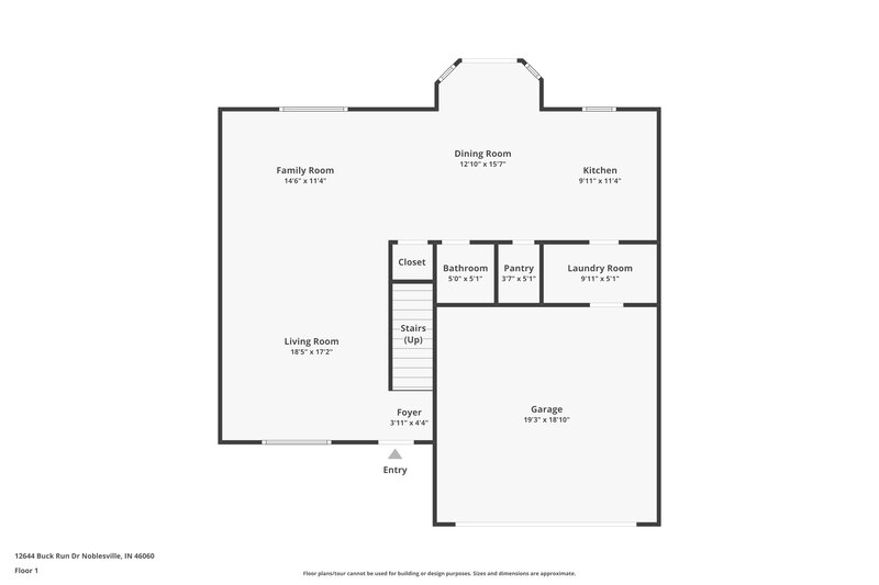2,690/Mo, 12644 Buck Run Dr Noblesville, IN 46060 Floor Plan View