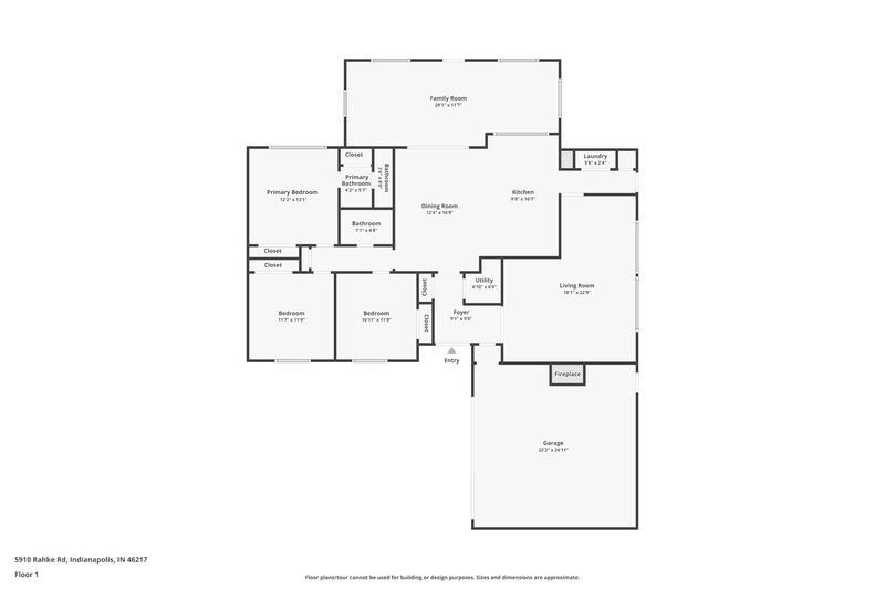 2,685/Mo, 5910 Rahke Rd Indianapolis, IN 46217 Floor Plan View