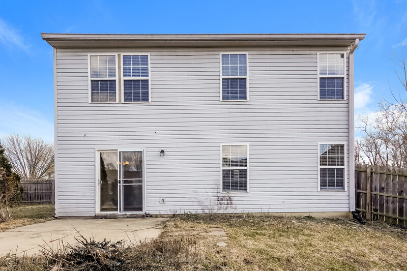 2,850/Mo, 5714 Dollar Run Lane Indianapolis, IN 46221 Rear View