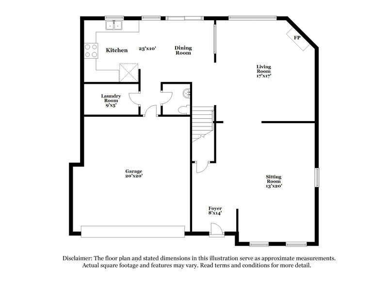 1,990/Mo, 10214 Yosemite Ln Indianapolis, IN 46234 Floor Plan View