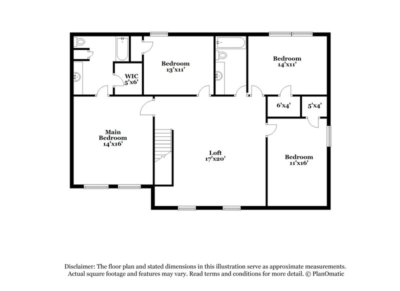 1,900/Mo, 4522 Golden Meadow Ct Indianapolis, IN 46254 Floor Plan View