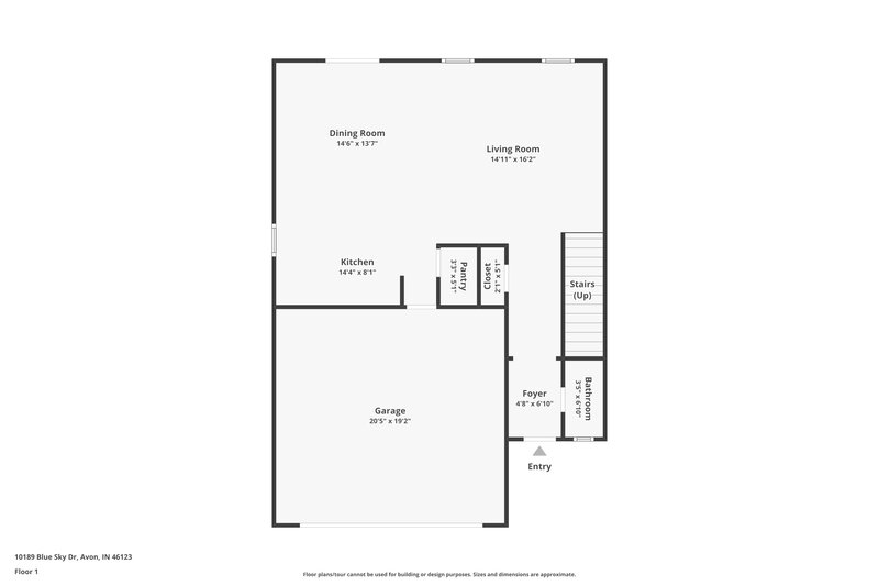 2,720/Mo, 10189 Blue Sky Dr Avon, IN 46123 Floor Plan View