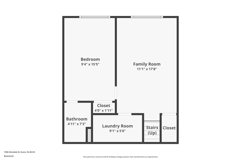 1,825/Mo, 7396 Glendale Dr Avon, IN 46123 Floor Plan View