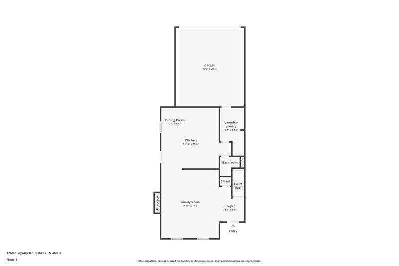 2,420/Mo, 12689 Loyalty Dr Fishers, IN 46037 Floorplan View