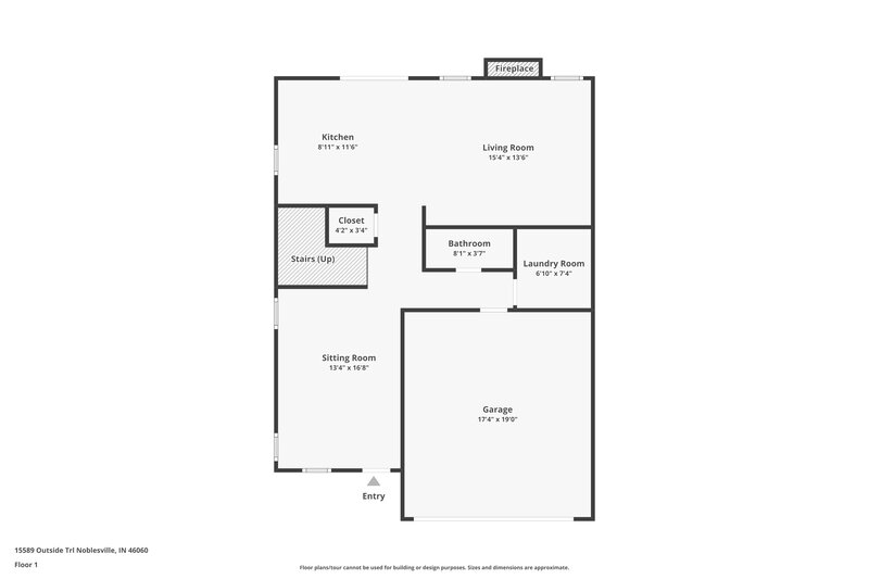 2,940/Mo, 15589 Outside Trl Noblesville, IN 46060 Floor Plan View