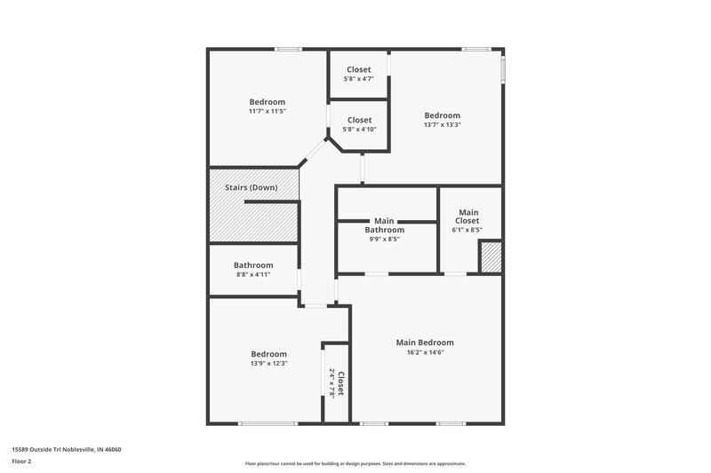 2,940/Mo, 15589 Outside Trl Noblesville, IN 46060 Floor Plan View 2