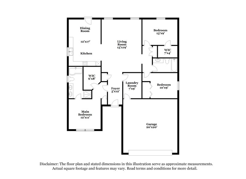 1,785/Mo, 3738 Laurel Cherry Ln Indianapolis, IN 46239 Floor Plan View