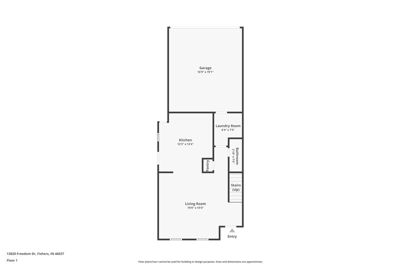1,800/Mo, 12820 Freedom Dr Fishers, IN 46037 Floor Plan View