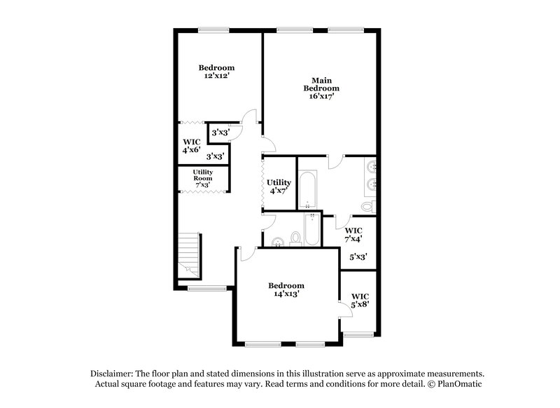 1,740/Mo, 2348 Bremhaven Ct Indianapolis, IN 46229 Floor Plan View 2