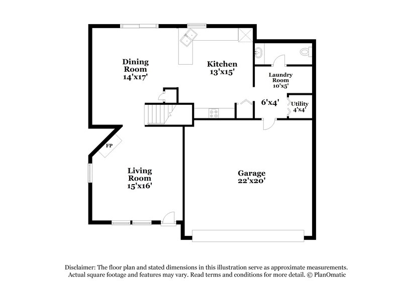 2,125/Mo, 8017 Grand Gulch Drive Indianapolis, IN 46239 Floor Plan View