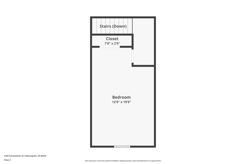 2,290/Mo, 2160 Fairweather Drive Indianapolis, IN 46229 Floor Plan View 2