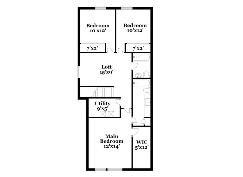 1,700/Mo, 10981 Walnut Grove Camby, IN 46113 Floor Plan View 2