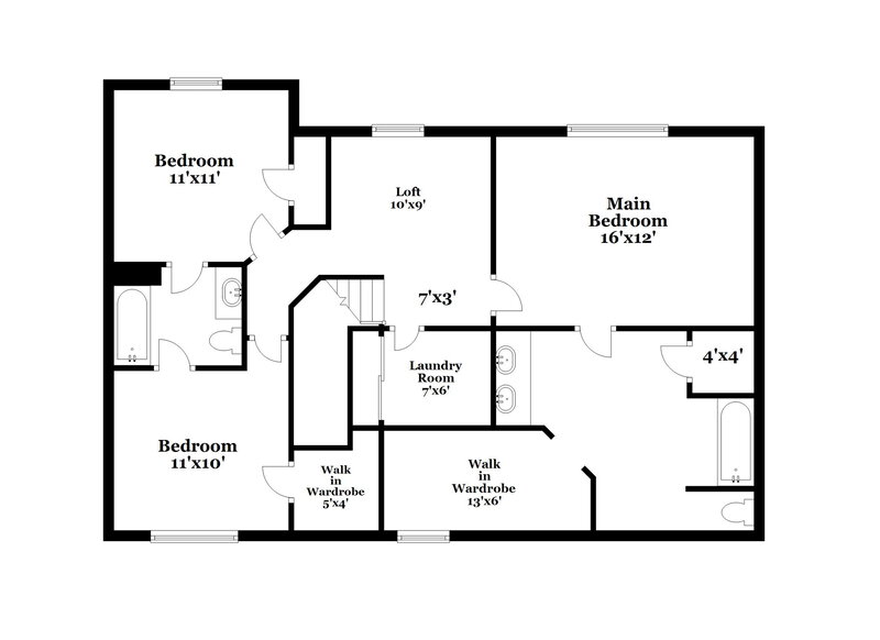 1,985/Mo, 2571 Apple Tree Ln Indianapolis, IN 46229 Floor Plan View 2