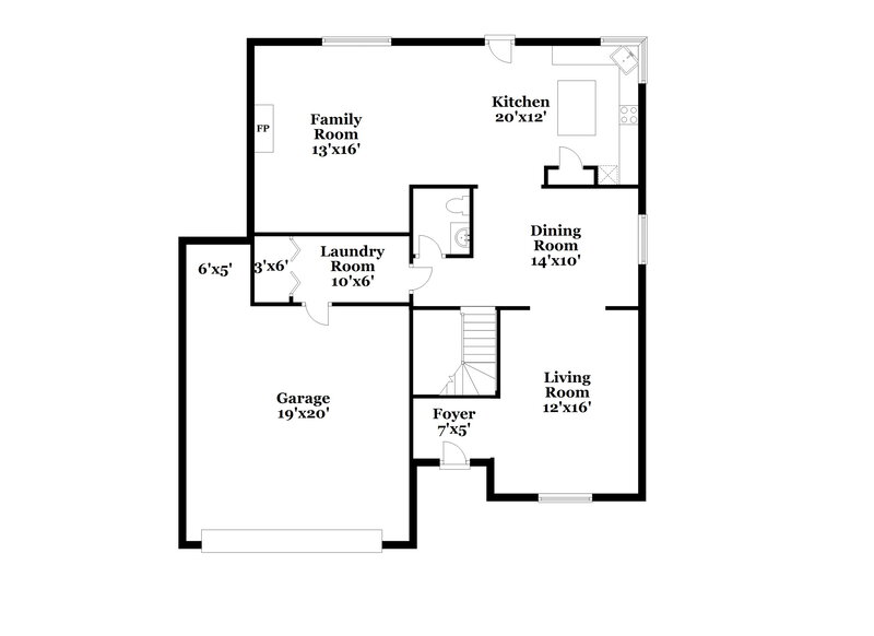1,940/Mo, 5439 Great Woods Dr Indianapolis, IN 46224 Floor Plan View 2