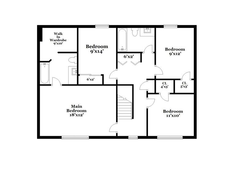 2,120/Mo, 3423 Grove Berry Ln Indianapolis, IN 46239 Floor Plan View 2