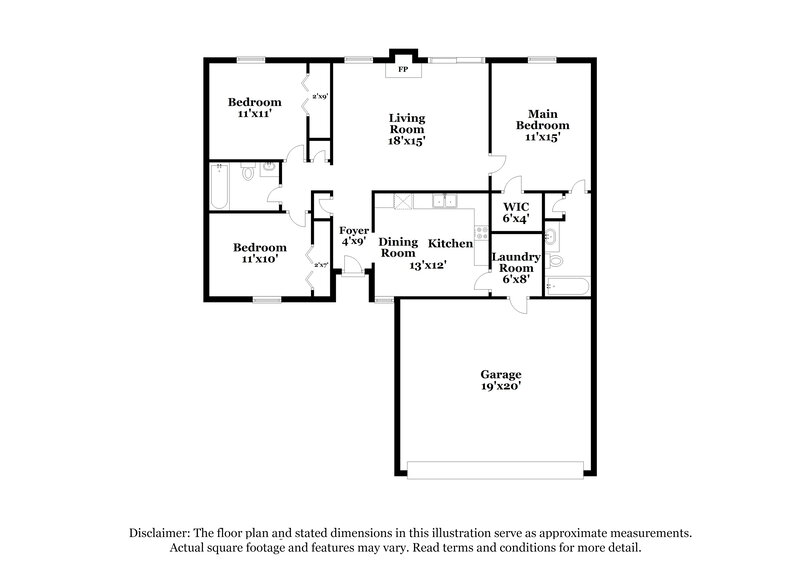 1,890/Mo, 5234 Gateway Ave Noblesville, IN 46062 Floor Plan View