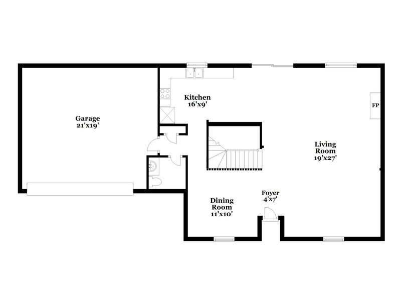 2,650/Mo, 6722 Foxfire Dr Indianapolis, IN 46214 Floor Plan View