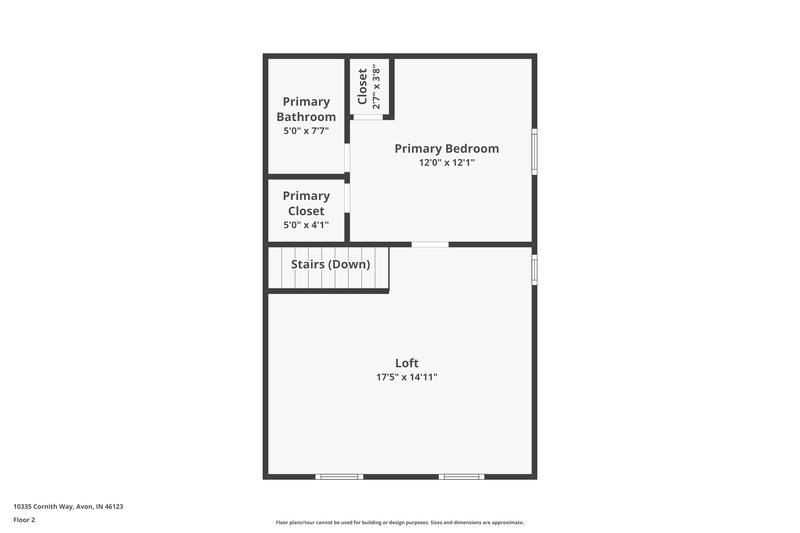 3,010/Mo, 10335 Cornith Way Avon, IN 46123 Floor Plan View 2