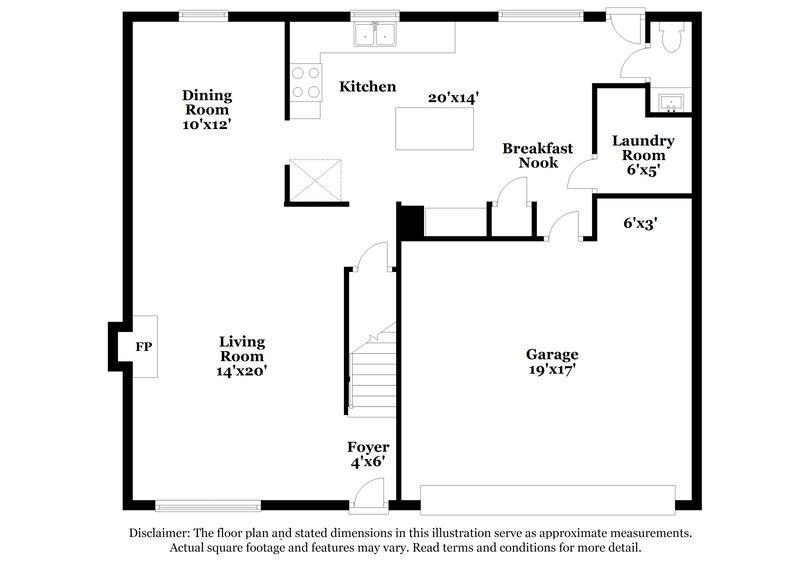 2,285/Mo, 6629 Crestwell Ln Indianapolis, IN 46268 Floor Plan View