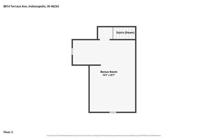2,335/Mo, 8814 W Terrace Ave Indianapolis, IN 46234 Floorplan View 2