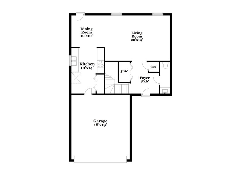 1,975/Mo, 4349 Village Trace Ct Indianapolis, IN 46254 Floor Plan View