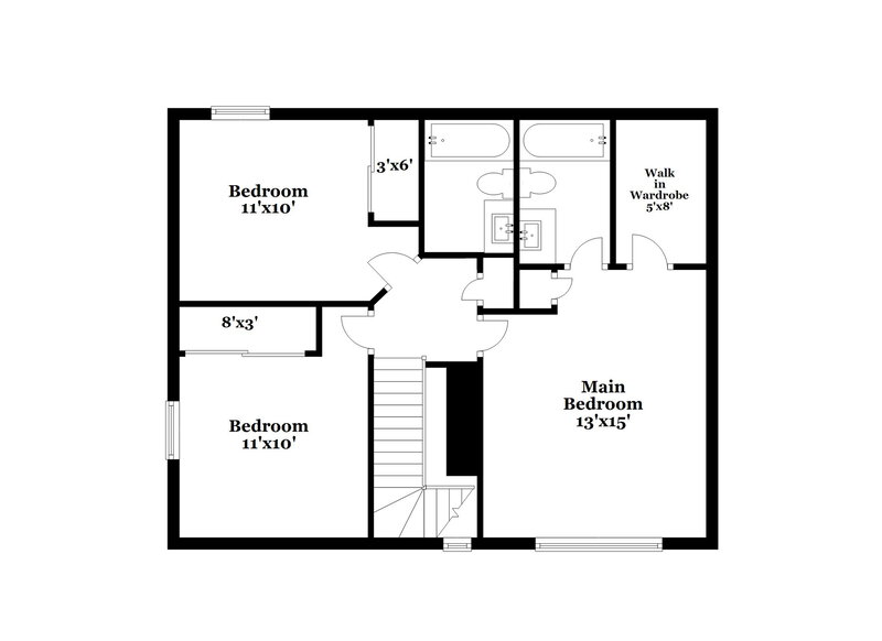 1,975/Mo, 4349 Village Trace Ct Indianapolis, IN 46254 Floor Plan View 2