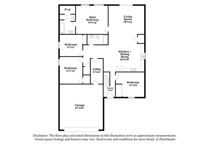 2,230/Mo, 1397 W Jade Dr Fortville, IN 46040 Floorplan View