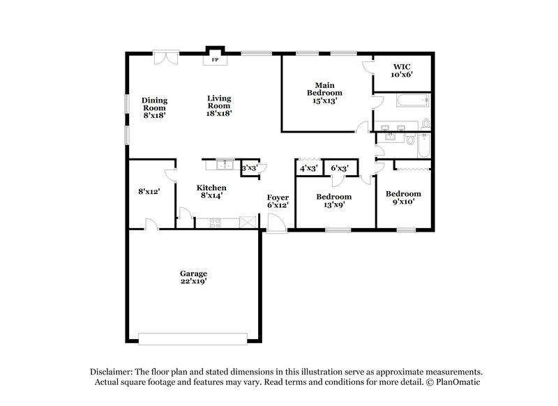 2,045/Mo, 4419 Deerview Ct Indianapolis, IN 46268 Floor Plan View