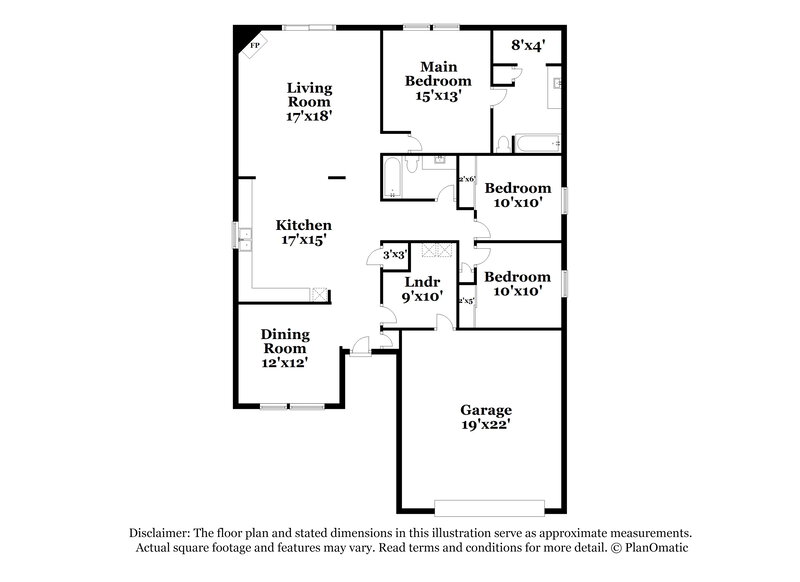 1,905/Mo, 1901 Osman Dr Avon, IN 46123 Floor Plan View