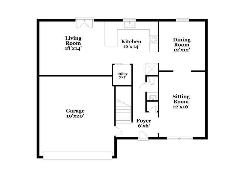 2,235/Mo, 3702 W 43rd Terrace Indianapolis, IN 46228 Floor Plan View