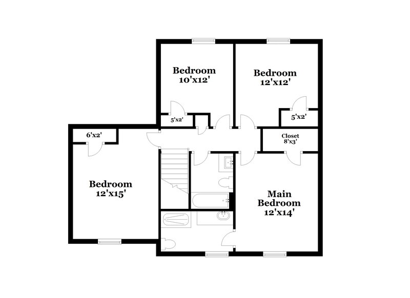 2,235/Mo, 3702 W 43rd Terrace Indianapolis, IN 46228 Floor Plan View 2