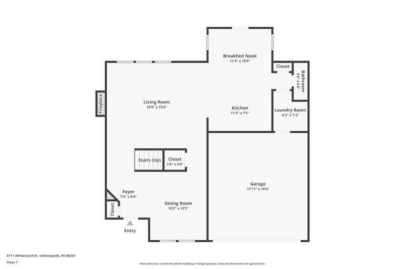 3,200/Mo, 5111 Whisenand Dr Indianapolis, IN 46254 Floor Plan View