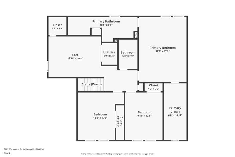 3,200/Mo, 5111 Whisenand Dr Indianapolis, IN 46254 Floor Plan View 2