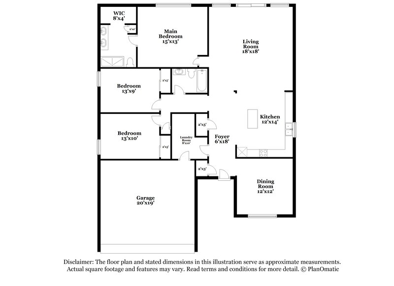 1,835/Mo, 7717 Belmac Ln Camby, IN 46113 Floor Plan View