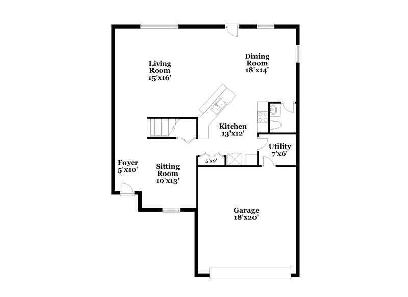 2,335/Mo, 6336 Alonzo Dr Indianapolis, IN 46217 Floor Plan View