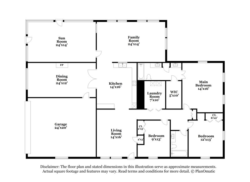 1,720/Mo, 5112 Beechwood Rd Avon, IN 46123 Floor Plan View