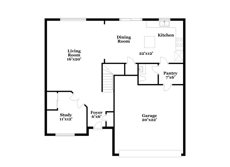 2,105/Mo, 3315 Grove Berry Ln Indianapolis, IN 46239 Floor Plan View