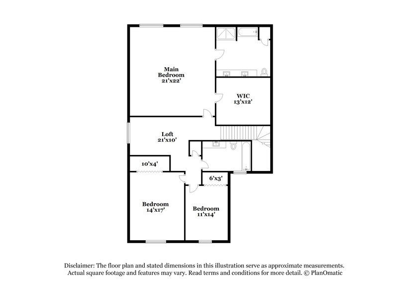 2,130/Mo, 5780 Bluff View Ln Whitestown, IN 46075 Floor Plan View 2